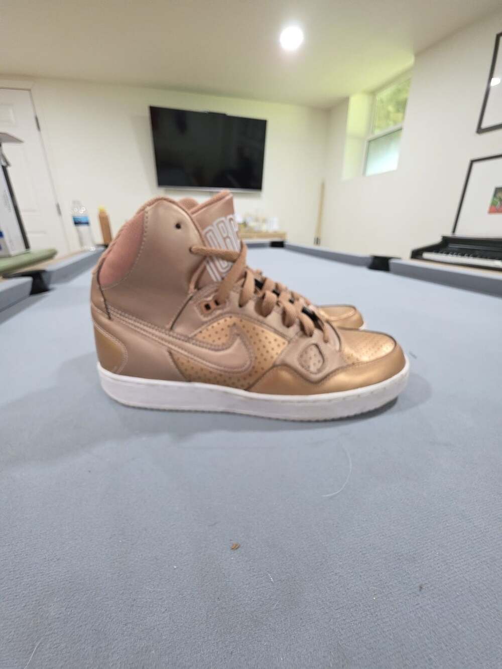 Nike Women's Son of Force Mid Metallic Red Bronze Sneakers 616303-991